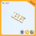 MC633 Custom zinc alloy logo jeans metal label